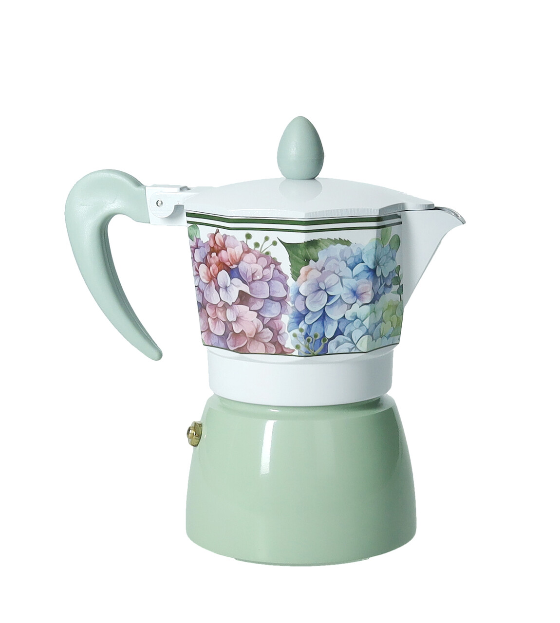 Cafetiera, Flora Moka, Brandani, capacitate 3 cesti, 16x8.5x15.5 cm, aluminiu - imagine 3